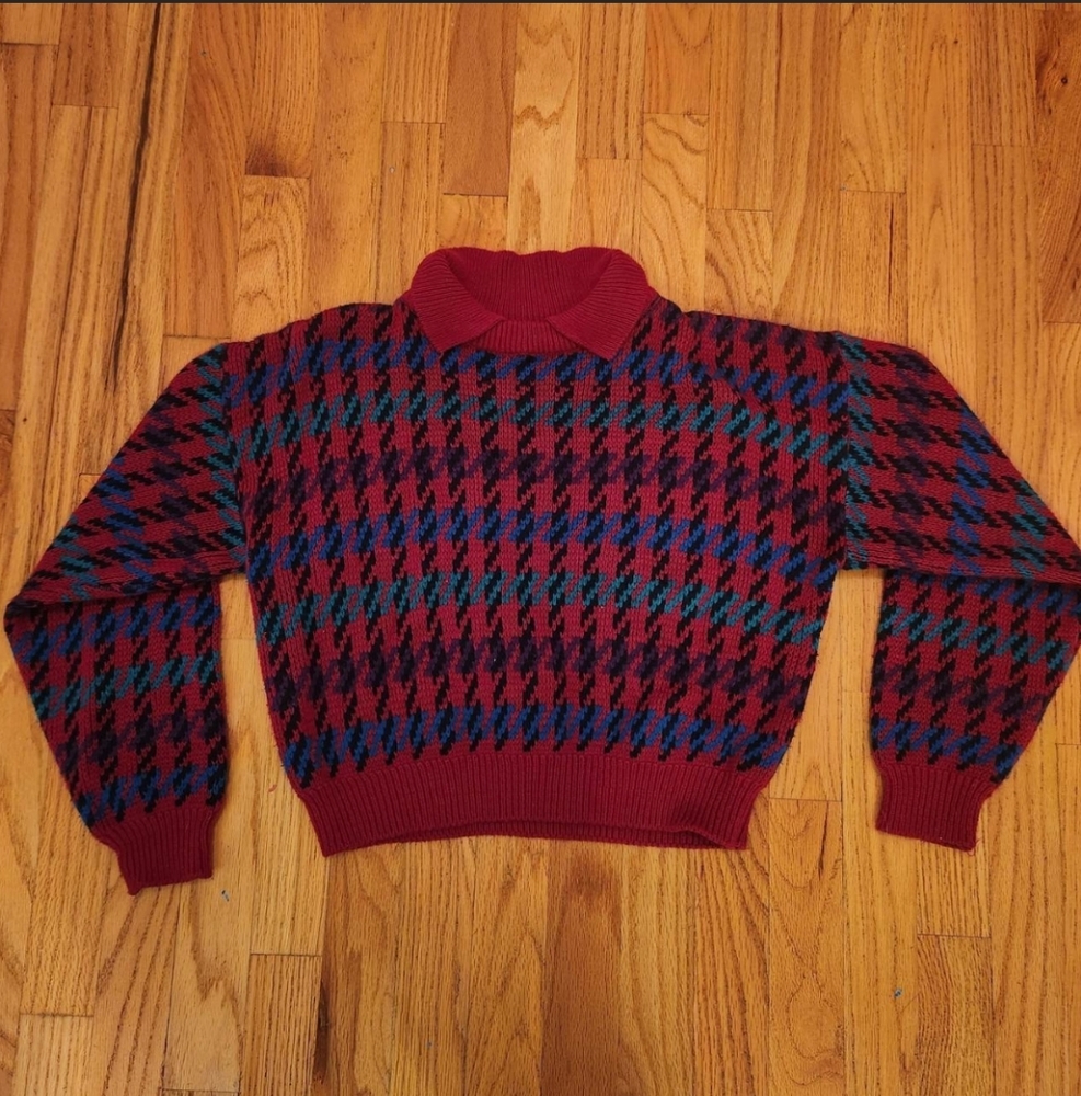 Collared Red Sweater